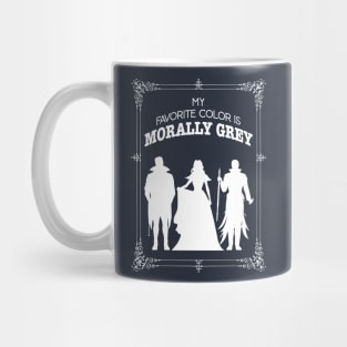 Morally grey, Funny reading gift for book nerds, bookworms Mug